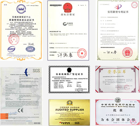 吉姆克资质认证 吉姆克颗粒机生产厂家10项资质认证